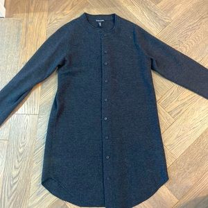 Eileen Fisher cardigan size small. Charcoal grey.